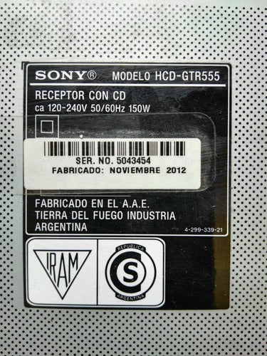 Mecanismo Completo De 3 Cd Sony Hcd-gtr333-555 4