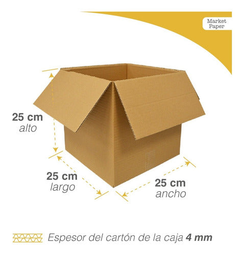 Reinforced Moving Box 25x25x25 Packaging Box Set of 25 2