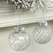Shatterproof Clear Christmas Ball Ornaments 6cm Silver Decor Set of 30 2