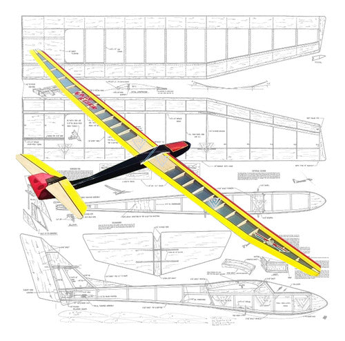 Plano Rc Planeador Riser Easy 2180mm (envio X Mail) 0