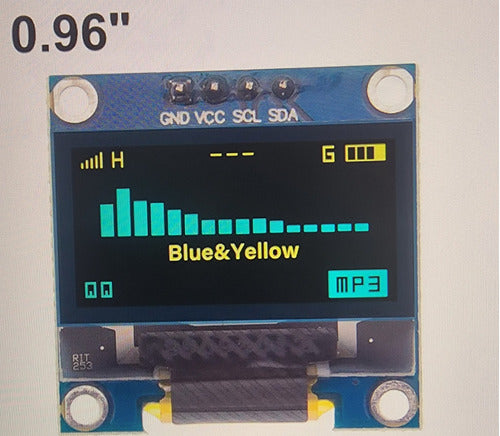 Arduino Modulo Display Oled 0.96 128x64 I2C SSD1306 0