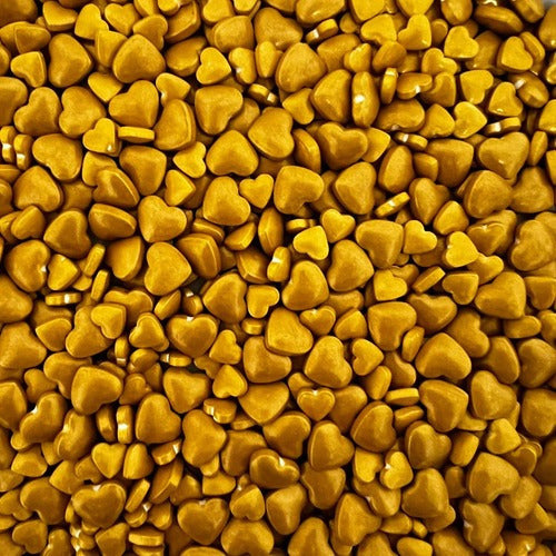 Sprinkles Edible Golden Heart Mix Various Sizes 35gr Belgrano 0