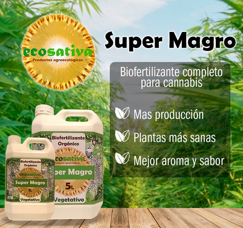 Ecosativa Biofertilizante Completo Super Magro 1L 1