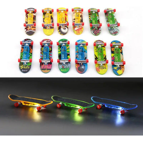 Skate Finger Con Luz X2 Con Herramientas Fidget 1