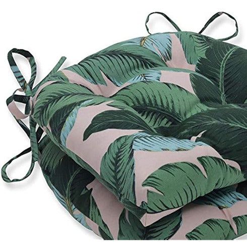 Pillow Perfect Outdoor/indoor Swaying Palms Capri Green/pink 3