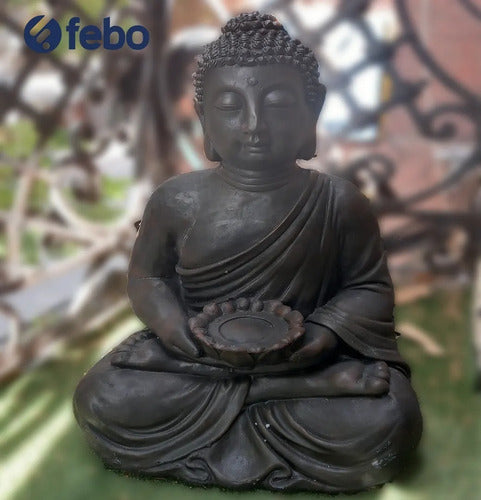 Febo Buddha Statue Resin Figure for Garden Zen House 60cm 2