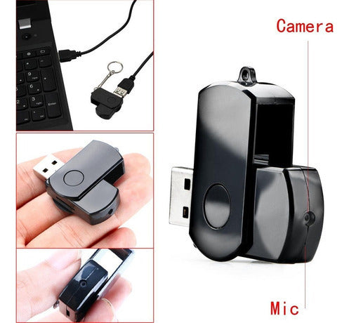 1280p Mini Usb Flash Pen Camera U Disco Oculto Espía Video R 2