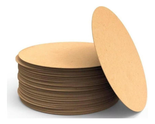 Base Circulo 40cm Diametro Madera Fibrofacil Mdf Tortas 0