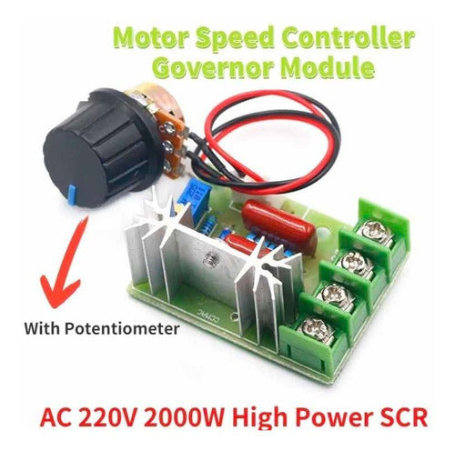 Modulo Regulador Velocidad Motores Y Luces 220v 1