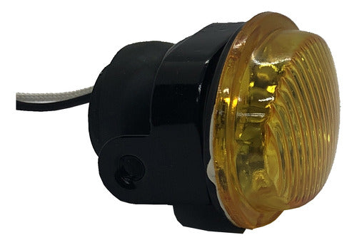 Iael Mini Iodine Auxiliary Oval LEDs Amber 60x45x40mm 3