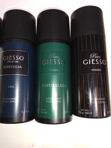 Giesso Body Spray x160ml for Men - Set of 3!!! 0