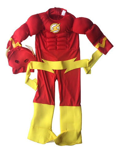 Iluminarás Halloween Flash Cotillon Costume for Kids Superhero 1