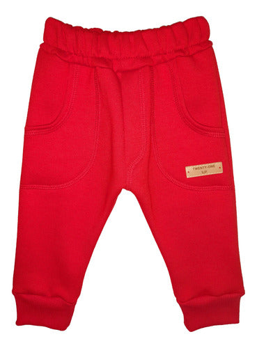 Twenty-one Sjf Jogging Pantalón Bebe Frisado Algodón Rn 5