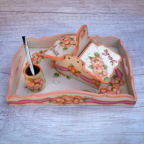 Artisan Tray Co: Breakfast Tray with Mate and Sugar Bowl or Yerbera 1