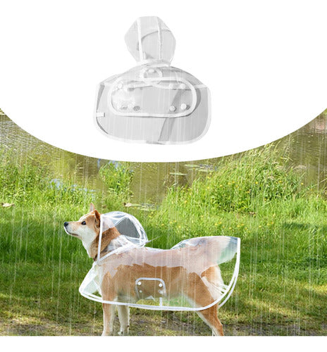 Capa De Chuva Para Cachorro Com Capuz, Roupas Para Animais 5