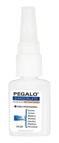 Pegalo Instantaneous Cyanocrylate Adhesive 10g Professional X10 0