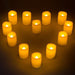 Flameless LED Candle Set by [Brand Name] - 12 Pack with Timer 6