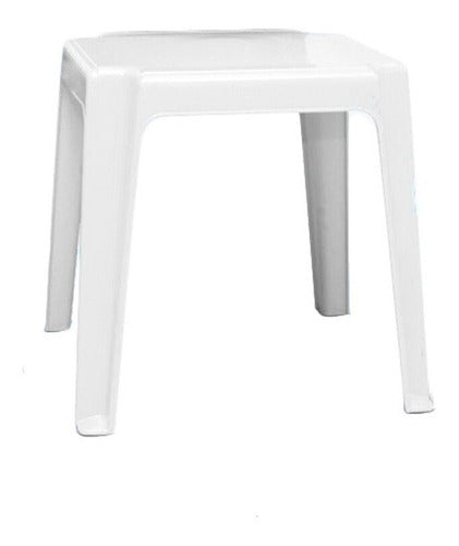 Square Stackable Plastic Carolina Table by Colombraro 7