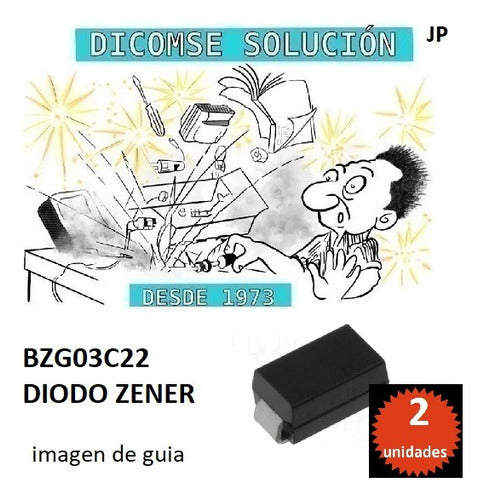 Diodo Zener Smd Bzg03c22 3w 22v 25ma Bzg 03c22 X2 Unidades 0