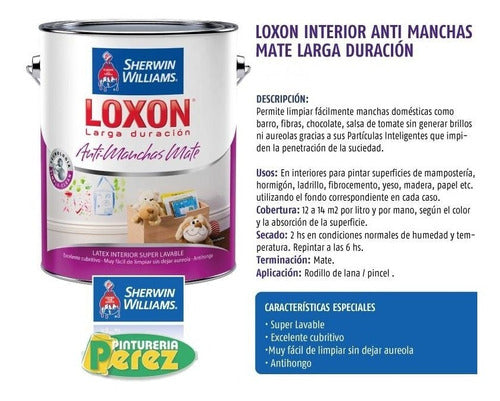 Sherwin Loxon Latex Antimanchas 10 Liters Washable Interior 3