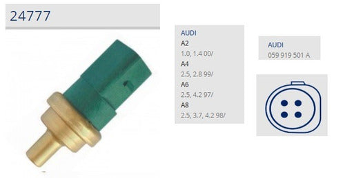 Pars Bulbo Sensor Temperatura Verde Audi A2 A4 A6 A8 1