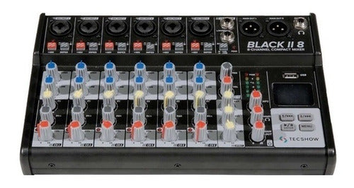 Consola Mixer Usb Grabacion Bluetooth 8 Canales Black 8 0