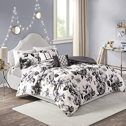 Intelligent Design Dorsey Reversible Floral Comforter 0