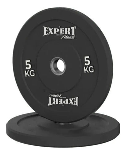 Expert 5 kg Olympic Bumper Weight Disc Pair - Pro Fitness El Rey 0