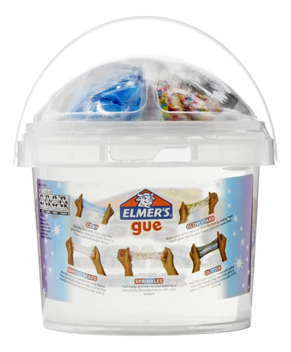 Elmer's Slime Kit 1.41 L 5 Toppings Glassy Clear Deluxe 1