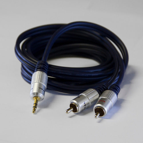 Puresonic Mini Plug Stereo to 2 RCA Cable 1.5m OFC - N10091 1
