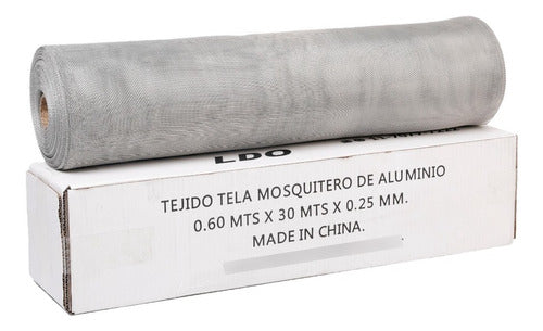 LDO Aluminum Mosquito Netting Roll 0.80x30mts - Rust-Free 0