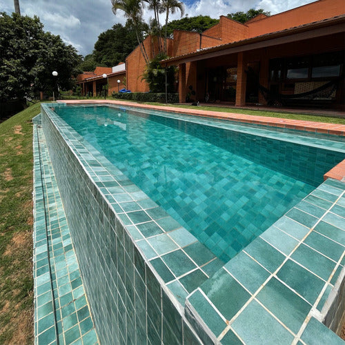 Mosaico De Piscina Noronha Jade Mesh Br 7,5x7,5 1