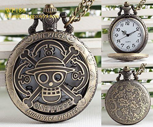 VIGOROSO Vintage Steampunk Bronze Pocket Watch with Chain, 30 cm 1