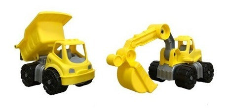 Duravit Frontal Truck and Backhoe Plastic Toys - Small 0