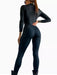 Black Long-Sleeve Catsuit by Lucra Premium 0