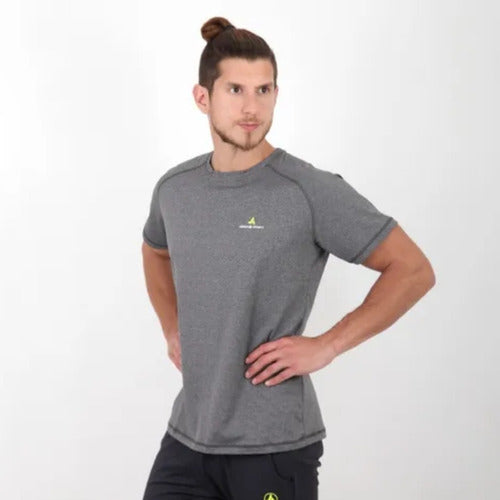 Running Gray Combo! T-shirt+Shorts With Leggings - 6 pcs 1