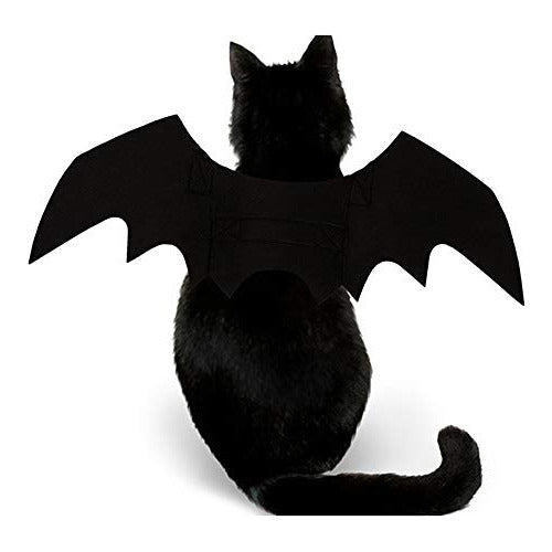 Puoyis Bat Wings Costume for Cats and Dogs Halloween Black 1