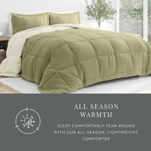 Linen Market Reversible Twin Comforter Set (3 Piezas) - Trai 4