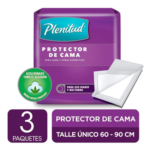 Plenitud Bed Protector x 8 Units Pack x 3 1