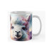 Unna Taza Adorable Alpaca Hugs And Kisses Watercolor Painting 0