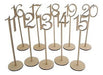 Natural Wood Table Number Set 1-40 3