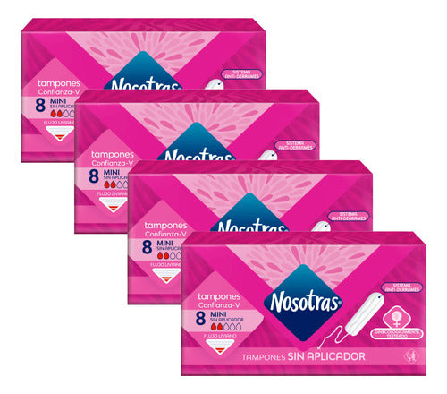 Nosotras Mini Tampons Pack of 8 Units 0