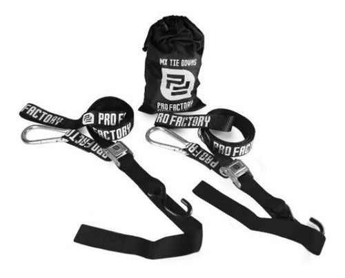 Reinforced Tie-Down Straps PRO Factory Trailer Motorcycle Straps 0