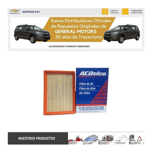 ACDelco Kit Filtros + Aceite Sinte Chevrolet Cobalt Spin 1.8 3