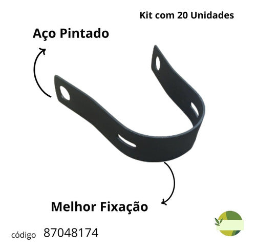 Abraçadeira Metálica Molinete Colheitadeira 87048174 1