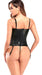 OH VICKY! Leather-Look Corset with Garter Straps, Underwire Cup 4