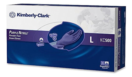 Kimberly Clark Safety 55083 Nitrile Gloves, Powder-Free, Large 0