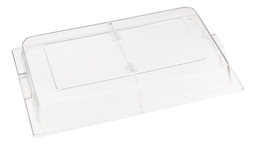 Winco Polycarbonate Dome Hinged Cover, Medium 0