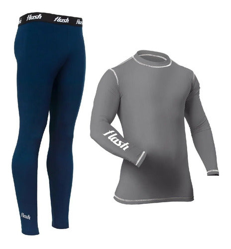 Men's Flash Thermal T-Shirt + Long Thermal Leggings Winter Set 47