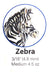 Ortho Organizers Smile Safari Intraoral Gummies - Zebra 3/16 (4.8 mm) Medium 3